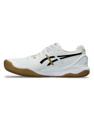 Asics Gel-Resolution 9 Clay 1041A458-100 Blanc |ASICS |Chaussures de padel ASICS
