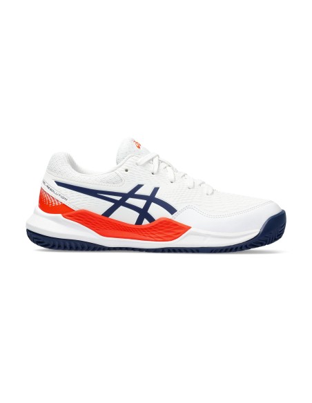 Asics Gel-Resolution 9 Gs Clay 1044A068-103 Blanco Junior |ASICS |Chaussures de padel