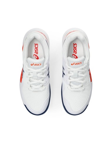 Asics Gel-Resolution 9 Gs Clay 1044A068-103 Bianco Junior |ASICS |Scarpe da padel