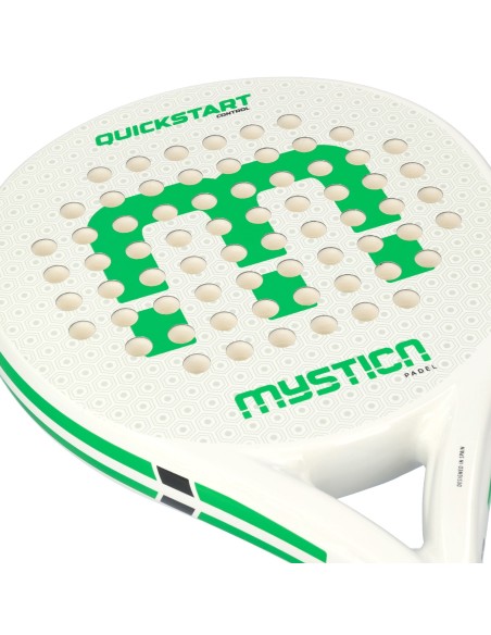 Mystica Quickstart Controllo White 2024 |MYSTICA |Racchette da padel
