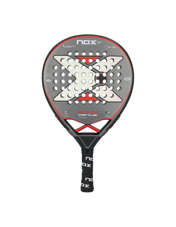 Pala Nox At10 Genius 18k av Agustin Tapia |NOX |NOX racketar