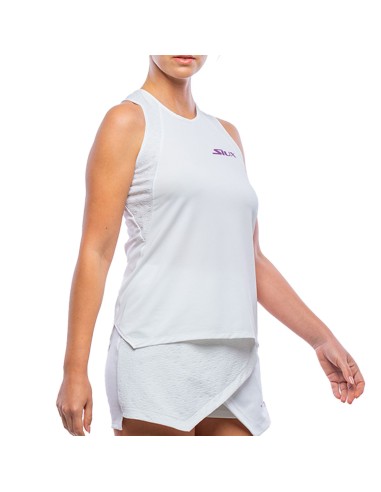 Siux Jacquard Women's White Shoulderless T-Shirt |SIUX |SIUX padel clothing