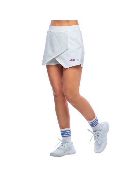 Jupe Siux Jacquard Femme Blanc |SIUX |Vêtements de padel SIUX Jupe Siux Jacquard Femme Blanc |SIUX |Vêtements de padel SIUX