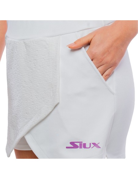 Jupe Siux Jacquard Femme Blanc |SIUX |Vêtements de padel SIUX Jupe Siux Jacquard Femme Blanc |SIUX |Vêtements de padel SIUX