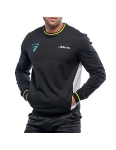 Sudadera Siux Electra Stupa Hombre Blanca/Negra Ss24 |SIUX |Ropa de pádel SIUX