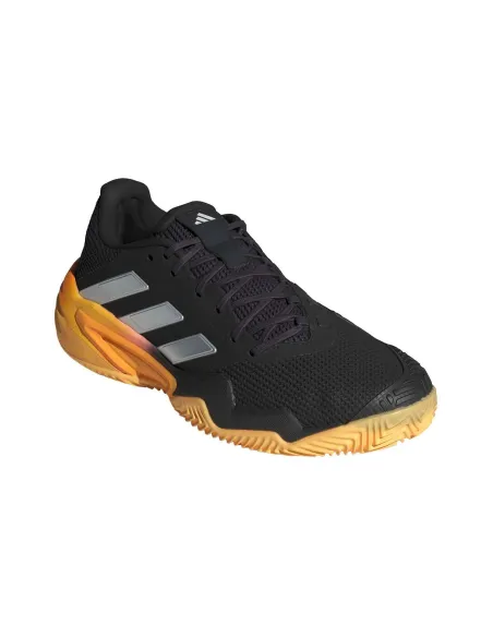 Adidas Barricade Clay Preto/Laranja Masculino If0464 |ADIDAS |Sapatilhas de padel