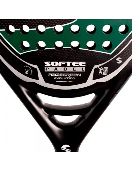 Softee Raze Evolution Green Carbone |SOFTEE |Raquettes de padel Softee