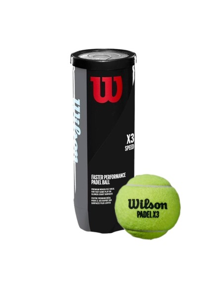 Bote Bolas Wilson Padel X3 Speed Ball |WILSON |Pelotas de pádel Bote Bolas Wilson Padel X3 Speed Ball |WILSON |Pelotas de pádel