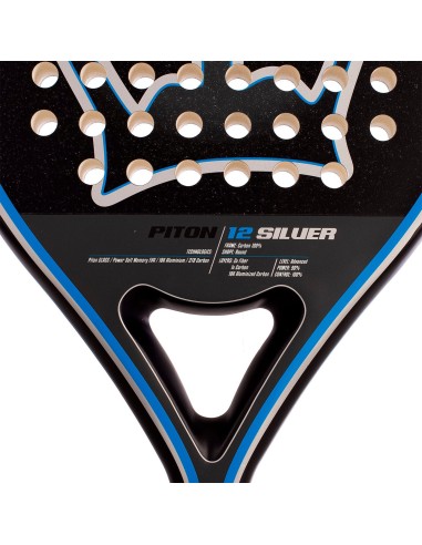Black Crown Piton 12 Silver 2024 |BLACK CROWN |Raquetes de padel