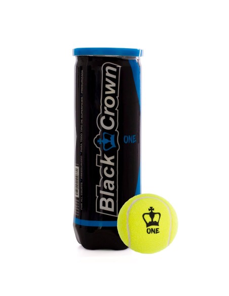 Bote 3 Bolas Black Crown One A000320 |BLACK CROWN |Bolas de padel Bote 3 Bolas Black Crown One A000320 |BLACK CROWN |Bolas de padel