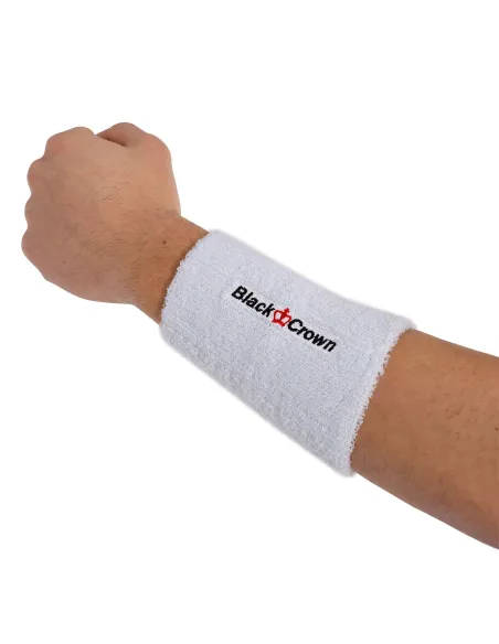 Wristband Black Crown Long White |BLACK CROWN |Wristbands Wristband Black Crown Long White |BLACK CROWN |Wristbands