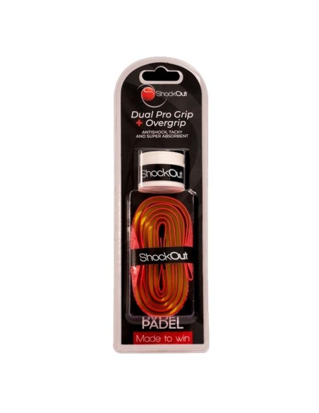 Shockout Dual Pro Grip E Overgrip Fucsia Amarelo |SHOCKOUT |Outros acessórios Shockout Dual Pro Grip E Overgrip Fucsia Amarelo |SHOCKOUT |Outros acessórios