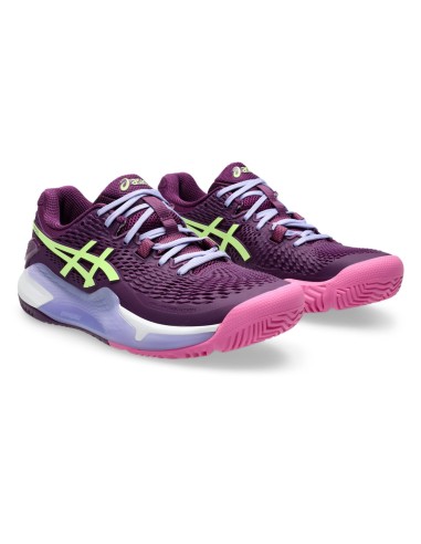 Asics Gel Resolution 9 Padel 1042A245 Mauve Femme |ASICS |Chaussures de padel