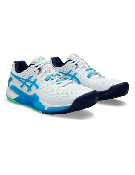 Asics Gel Resolution 9 Clay 1041A375 Bleu |ASICS |Chaussures de padel Asics Gel Resolution 9 Clay 1041A375 Bleu |ASICS |Chaussures de padel