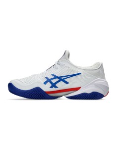 Asics Court Ff 3 Novak Clay 1041A499 Bianco |ASICS |Scarpe da padel 2