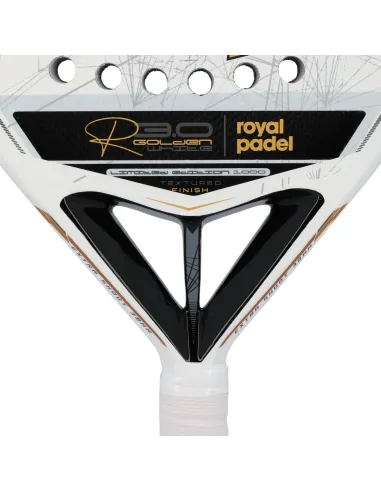 Royal Padel R30 Golden White Premier Mendoza |ROYAL PADEL |Raquetes de padel
