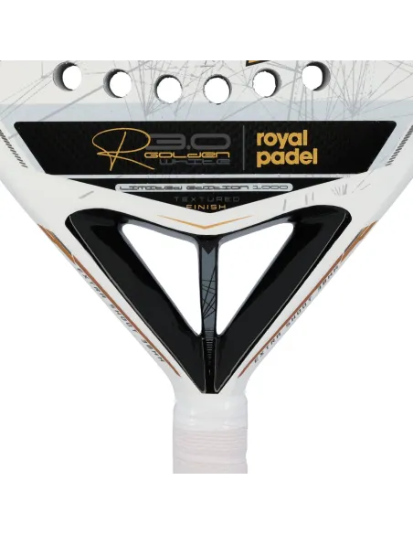 Royal Padel R30 Golden White Premier Mendoza |ROYAL PADEL |Raquetes de padel