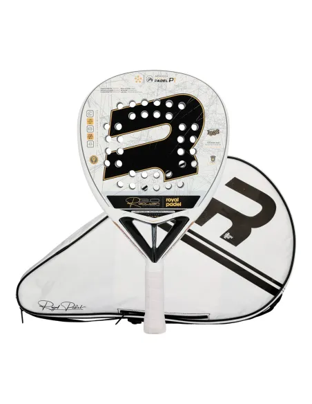 Royal Padel R30 Golden White Premier Mendoza |ROYAL PADEL |Raquetes de padel