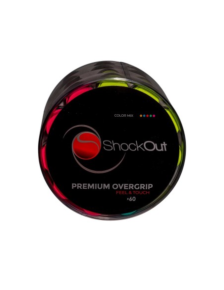 Tambor Shockout X60 Overgrips Premium Multicolor Liso |ShockOut Padel |Complementos pádel
