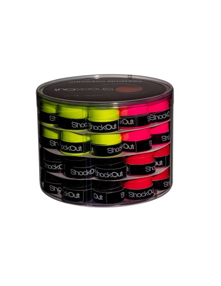 Tambor Shockout X60 Overgrips Premium Multicolor Liso |ShockOut Padel |Complementos pádel