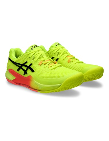 Asics Gel Resolution 9 Clay Paris 1041A495 Yellow |ASICS |Padel shoes