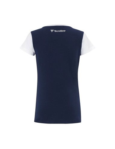 Camiseta Tecnifibre Perf Marinho Branco Mulher |TECNIFIBRE |Roupa padel TECNIFIBRE