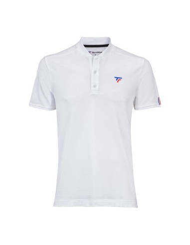 Polo Tecnifibre White Pique |TECNIFIBRE |TECNIFIBRE padel clothing