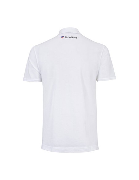 Polo Tecnifibre White Pique |TECNIFIBRE |TECNIFIBRE padel clothing