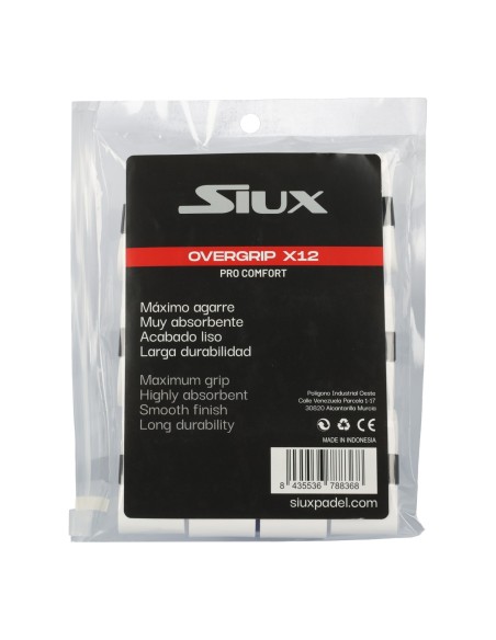 Overgrip Siux Pro Comfort X12 White |SIUX |Overgrips