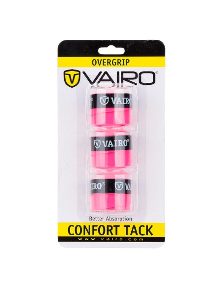 Blister 3 Overgrips Vairo Confort Tack Rose |VAIRO |Surgrips