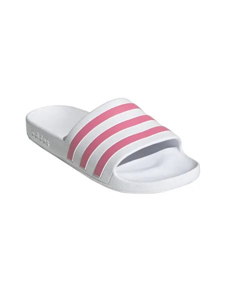 Chinelos Adidas Adilette Aqua Branco Rosa Mulher Gz5237 |ADIDAS |Sapatilhas de padel