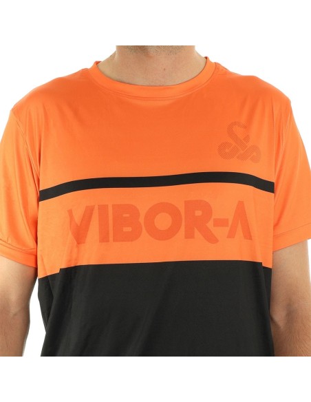 T-Shirt Vibor-A Advanced Pro Marino Giallo |VIBOR-A |Abbigliamento da padel VIBOR-A