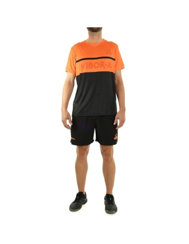 Camiseta Vibor-A Advanced Pro Marino Amarillo |VIBOR-A |Ropa pádel VIBOR-A