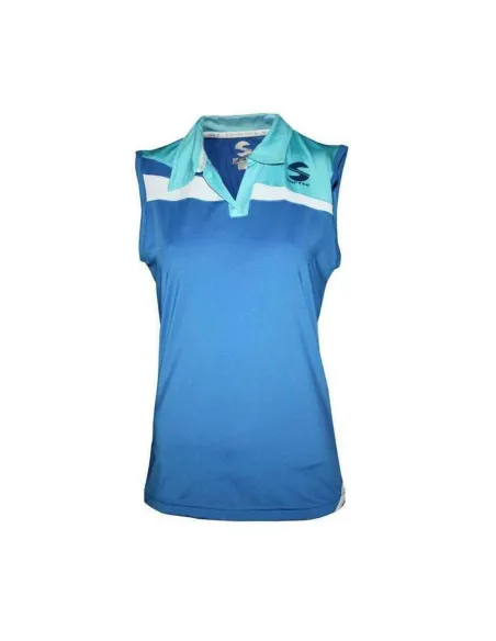 Camiseta Sisa Padel Softee Risk Azul Blanco Mujer |SOFTEE |Abbigliamento da padel