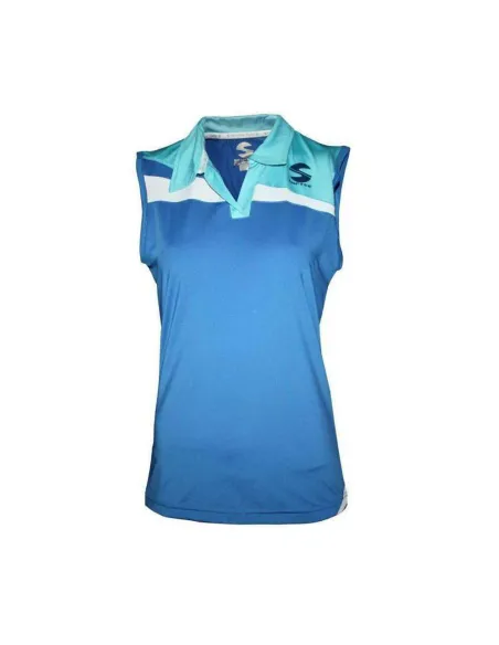 Camiseta Sisa Padel Softee Risk Azul Blanco Mujer |SOFTEE |Abbigliamento da padel