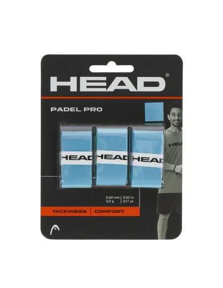 3 Unità Overgrip Head Padel Pro 3 Blu |HEAD |Overgrip