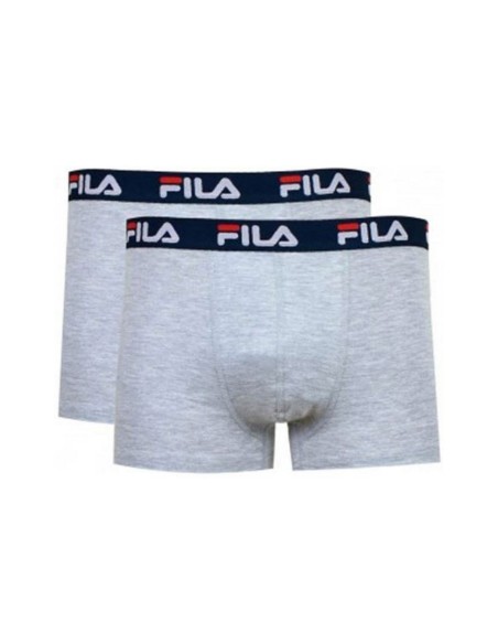 Lot de 2 boxers Fila, gris clair et noir |FILA |Vêtements de padel Lot de 2 boxers Fila, gris clair et noir |FILA |Vêtements de padel