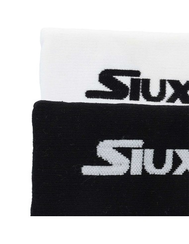 Muñequera Siux Larga Jacquard Algodón Negro Blanca |SIUX |Muñequeras