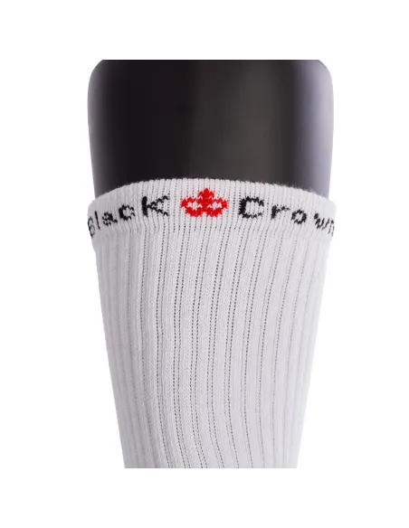 Pack 3 Calzini Black Crown Alti A000411 Bianchi |BLACK CROWN |Abbigliamento da padel