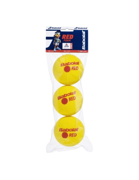 Boîte De 3 Balles Babolat Red Foam Junior |BABOLAT |Balles de padel