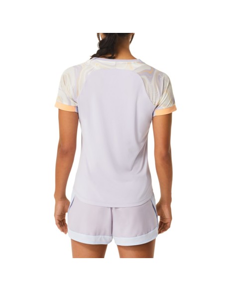 Camiseta feminina Asics Court Graphic SS Top |ASICS |Roupas de remo ASICS