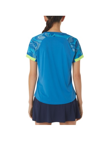 Camiseta feminina Asics Court Graphic SS Top |ASICS |Roupas de remo ASICS