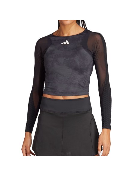 Camiseta Adidas Manga Larga Paris Crop Hz8731 Mujer |ADIDAS |Vêtements de padel ADIDAS Camiseta Adidas Manga Larga Paris Crop Hz8731 Mujer |ADIDAS |Vêtements de padel ADIDAS