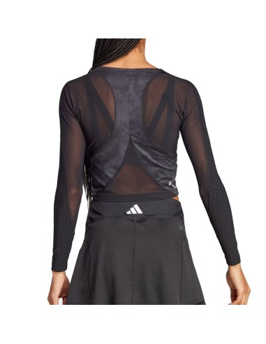 Camiseta Adidas Manga Larga Paris Crop Hz8731 Mujer |ADIDAS |Vêtements de padel ADIDAS