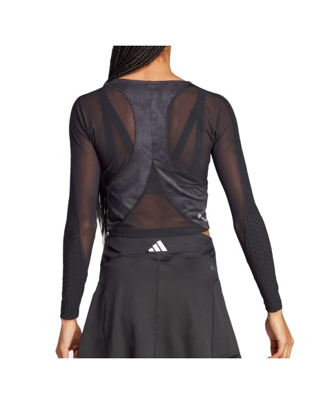 Camiseta Adidas Manga Larga Paris Crop Hz8731 Mujer |ADIDAS |Vêtements de padel ADIDAS Camiseta Adidas Manga Larga Paris Crop Hz8731 Mujer |ADIDAS |Vêtements de padel ADIDAS