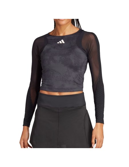 Camiseta Adidas Manga Larga Paris Crop Hz8731 Mujer |ADIDAS |Vêtements de padel ADIDAS Camiseta Adidas Manga Larga Paris Crop Hz8731 Mujer |ADIDAS |Vêtements de padel ADIDAS