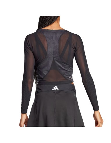 Camiseta Adidas Manga Larga Paris Crop Hz8731 Mujer |ADIDAS |Vêtements de padel ADIDAS