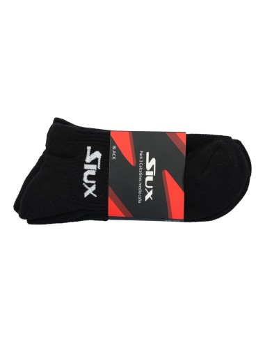 Pack 3 Calzini Siux Grigi Dhaka Canna Media |SIUX |Abbigliamento da padel SIUX