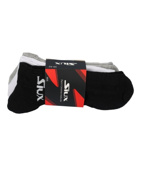 Pack 3 Meias Siux Mix Dhaka Meia Cana |SIUX |Roupa padel SIUX