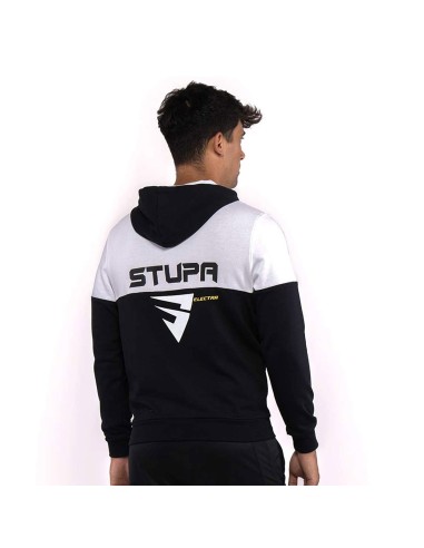 Felpa Siux Electra Stupa Nera Fw23 Difetto Estetico |SIUX |Abbigliamento da padel SIUX